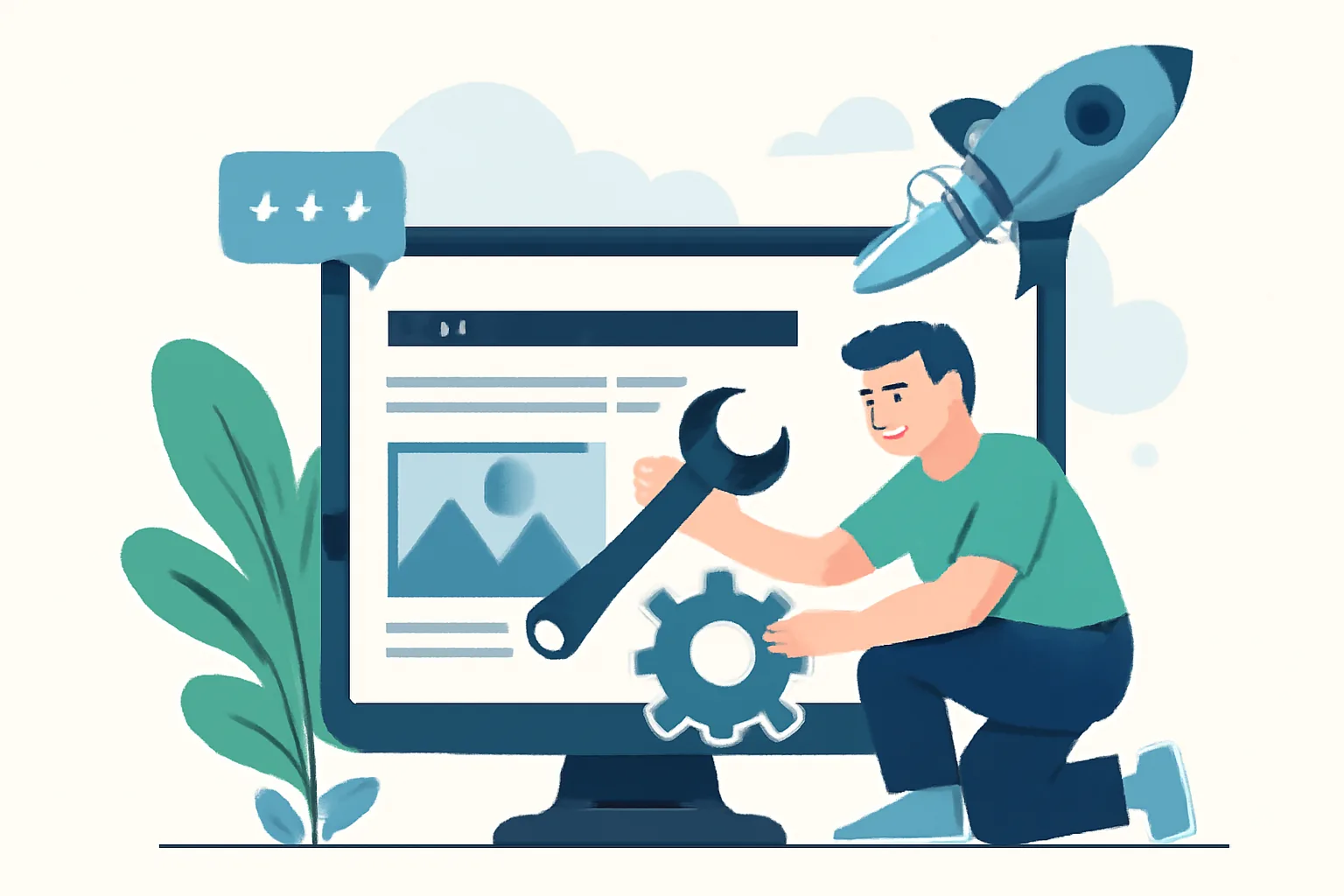 Corporate website support after launch