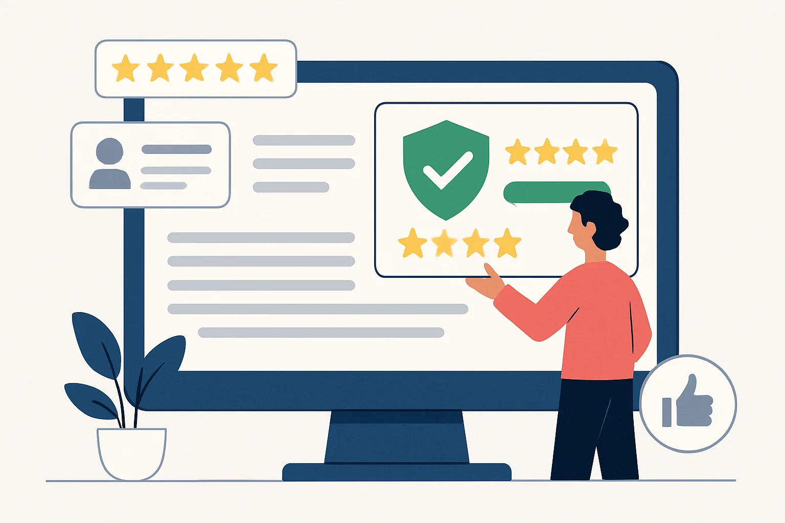 Trust Rating and reviews integration on a website